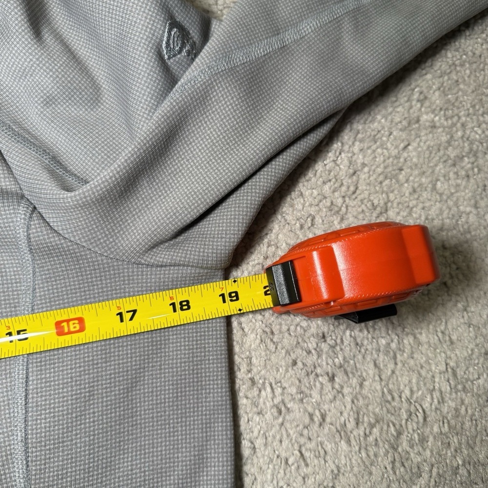 Mountain Hardwear‎ Womens Waffle Thermal Size Medium Gray Full Zip Jacket Hiking - Picture 9 of 11